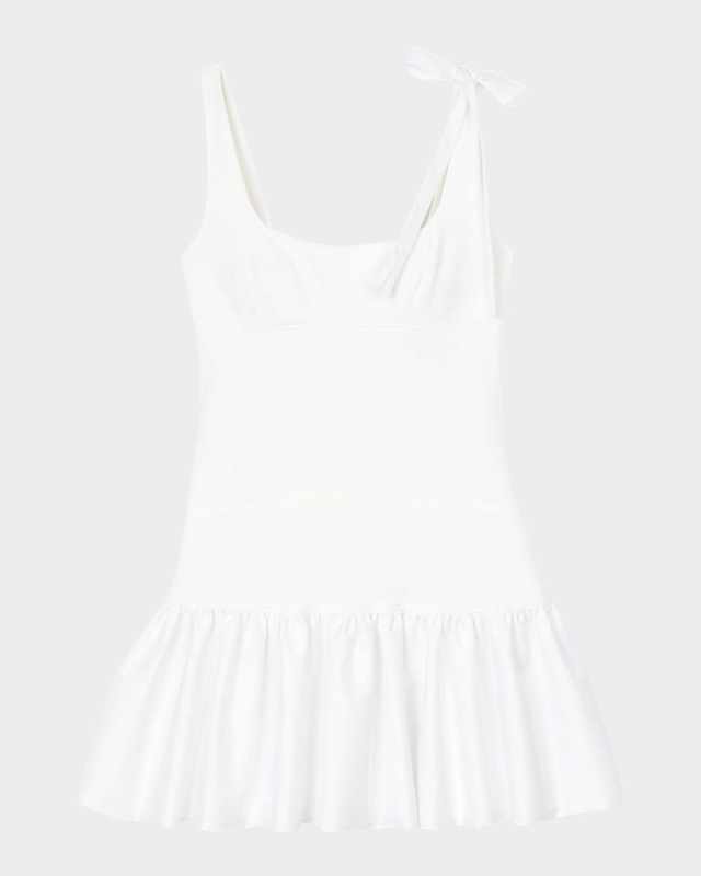 Lolita Mixed-Media Mini Dress